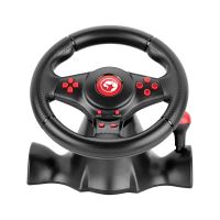 Volant Marvo GT-903, volant s pedály a řadící pákou, 16tl., USB, černý (4)