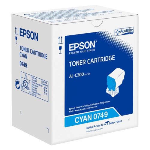 EPSON originální toner C13S050749, cyan, 8800str.