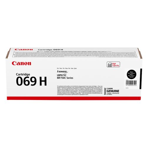 CANON originální toner 069 H BK, 5098C002, black, 7600str., high capacity