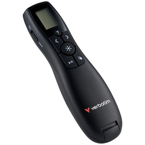 VERBATIM 32364 - Bezdrátový prezentér Keynote s LCD displejem 2.4Ghz černý