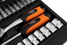 Sada nástrčných klíčů, 10-232, 38 ks, velikost 1/4, kufřík,, NEO TOOLS (3)