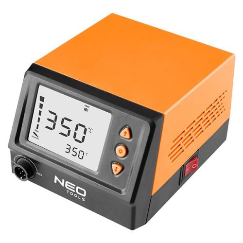 Pájecí stanice 60W, NEO TOOLS LCD displej, ochrana heslem, automatické vypnutí, oranžová