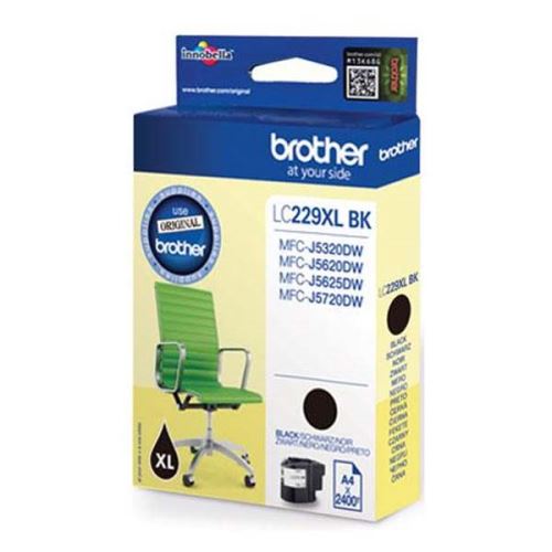 Brother originální ink LC-229XL, black, 2400str.