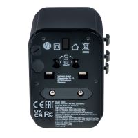 VERBATIM 49545 - 30 W Cestovní adaptér univerzální World-to-World UTA-03 USB-A USB-C černý (6)