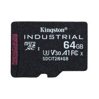 Kingston paměťová karta Industrial C10, 64GB, micro SDxc, SDCIT2/64GB, UHS-I U3 (Class 10) (1)