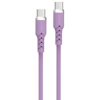 Powerton ENERGY PASTEL EDITION Kabel USB-C, 60W, 1m, silikonový, fialový Powerton ENERGY PASTEL EDITION Kabel USB-C, 60W, 1m, silikonový, fialový