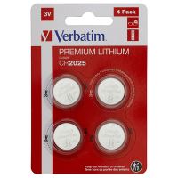 VERBATIM 49532 - CR2025 Baterie lithiová knoflíková 3V blistr 4-pack VERBATIM 49532 - CR2025 Baterie lithiová knoflíková 3V blistr 4-pack
