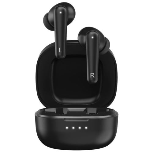 Genius HS-M910BT, mikrofon, přepínání skladeb, černá, 2.0, s nabíjecí krabičkou, sportovní