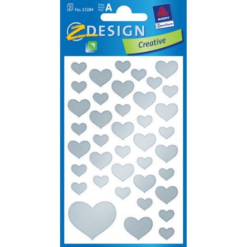 AVERY Z-DESIGN Stříbrná srdíčka - 53284