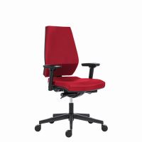 Powerton Kancelářské ergonomické křeslo Sima, Červené (1)