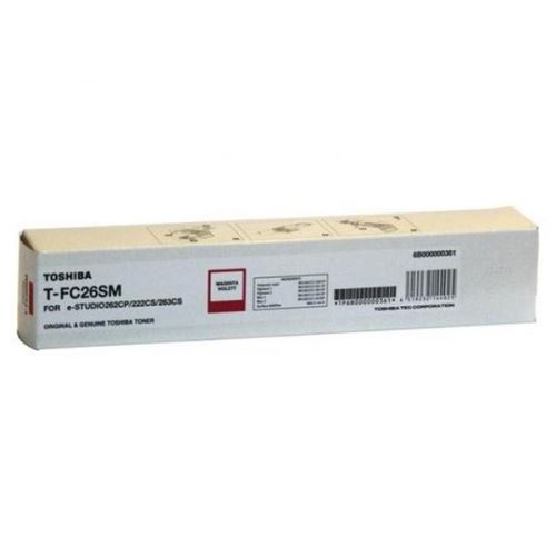 TOSHIBA originální toner TFC26SM6K, 6B000000555, magenta, 6000str., high capacity