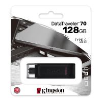 Kingston USB flash disk, USB 3.0, 128GB, DataTraveler 70, černý, DT70/128GB, USB C (6)