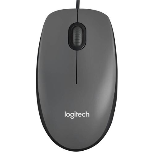 Myš drátová, Logitech M90, šedá, optická, 1000DPI