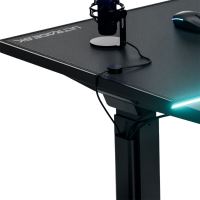 ULTRADESK Herní stůl VORTEX, 140,5x70cm, 72-122cm, bílý (12)