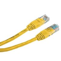Síťový LAN kabel UTP patchcord, Cat.6, RJ45 samec - RJ45 samec, 2 m, nestíněný, žlutý, eco Síťový LAN kabel UTP patchcord, Cat.6, RJ45 samec - RJ45 samec, 2 m, nestíněný, žlutý, eco