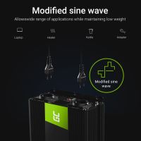 Green Cell měnič napětí z 24V na 230V, 3000W/6000W, modifikovaný sinus (1)