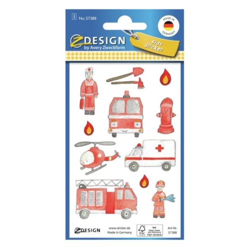 AVERY Z-DESIGN Dětské samolepky - hasiči a lékaři