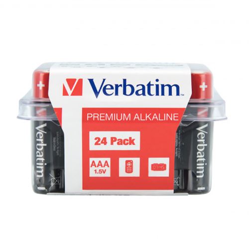 VERBATIM 49504 - AAA-LR03 Micro Baterie alkalická 1.5V krabička 24-pack