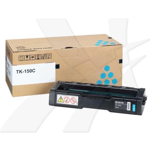 KYOCERA originální toner TK150C, 1T05JKCNL0, cyan, 6000str.