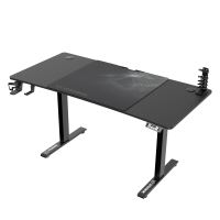 ULTRADESK Herní stůl LEVEL V2, 140x68cm, 72-117cm, elektricky nastavitelná výška, s XXL po (4)