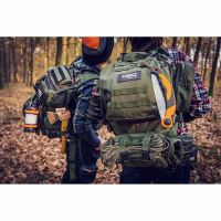 Outdoor batoh, zelený z polyesteru, 84-321, odolný proti oděru a nárazům, Neo Tools (11)