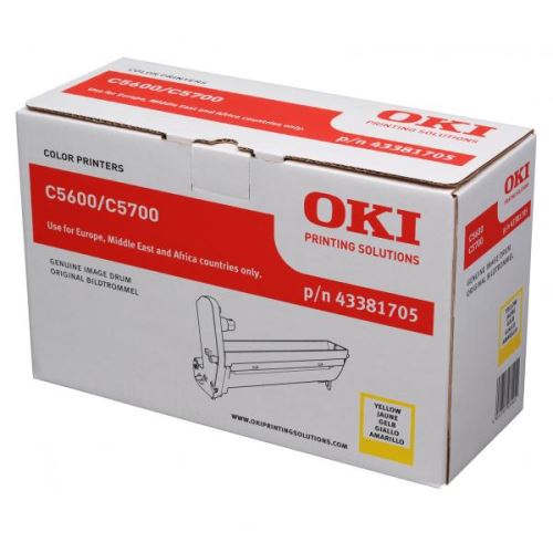 OKI originální válec 43381705, yellow, 20000str.