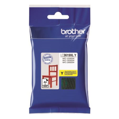 Brother originální ink LC-3619XLY, yellow, 1500str.