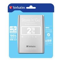 VERBATIM 53189 - 2TB externí pevný disk Store N Go 2.5" USB 3.0 (3.2 Gen 1) stříbrný