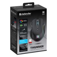 Myš bezdrátová, Defender THUNDER GM-213, černá, optická, 1600DPI (5)