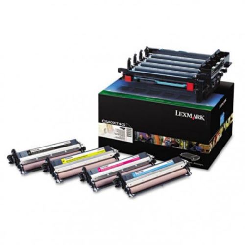 LEXMARK originální válec C540X74G, black/color, 30000str., unit + CMYK developer