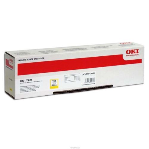 OKI originální toner 44643001, yellow, 7300str.