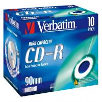 VERBATIM 43428 - CD-R High Capacity 10-pack 800MB 40x 90min. 12cm bez možnosti potis (2)