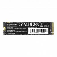 VERBATIM 49374 - 512GB SSD Interní Vi3000 M.2 černý 3300 MB/s-R NVMe 2500 MB/s-W
