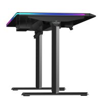 ULTRADESK Herní stůl QUEST, 140x70cm, 72-120cm, černá-černá (12)