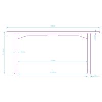 Pracovní stůl, elektricky nastavitelná výška, 160X75 cm, 74-116 cm, UPLIFT, s XXL podložko (10)