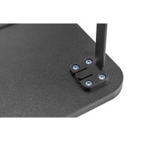 Podstavec pod monitor, prostor pro klávesnici, rychlá montáž, černý, ocel, dřevotříska, 20 (5)