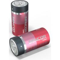 Baterie zinkouhlíková, C (LR14), malý monočlánek, C, 1.5V, Sencor, blistr, 2-pack (3)