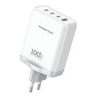 Powerton ENERGY QUANTIX Síťový adaptér 100W, 4 porty, 3x USB-C, 1x USB-A Powerton ENERGY QUANTIX Síťový adaptér 100W, 4 porty, 3x USB-C, 1x USB-A