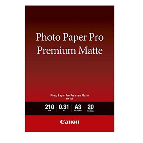 Canon Photo paper premium matte, PM-101, foto papír, matný, 8657B006, bílý, A3, 210 g/m2,