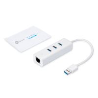 TP-LINK gigabitový siťový adaptér+HUB UE330 1000Mbps, 3x USB 3.0 HUB, Plug and Play (2)