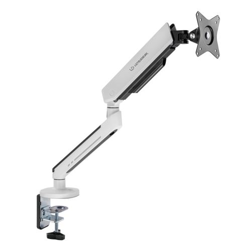Polohovatelný držák ULTRADESK OFFSHOOT Single pro monitor, 9KG, svorka a průchodka stolu,
