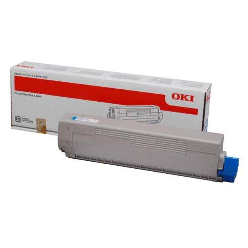 OKI originální toner 44844615, cyan, 7300str.