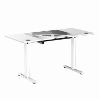 ULTRADESK Herní stůl LEVEL V2 WHITE, 140x68cm, 72-117cm, elektricky nastavitelná výška, s (12)