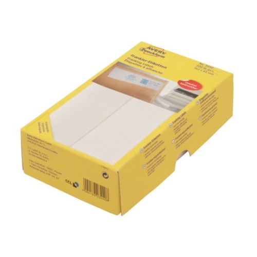 AVERY ZWECKFORM Samolepící etikety frankovací, dvojité, bílé - 3440