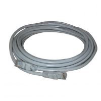 Síťový LAN kabel UTP patchcord, Cat.5e, RJ45 samec - RJ45 samec, 10 m, nestíněný, šedý, Lo (2)
