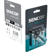 Baterie alkalická, AAA (LR03), AAA, 1.5V, Sencor, blistr, 6-pack (6)
