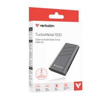 VERBATIM 32023 - 4000GB SSD Externí TurboMetal SSD Nero Backup Stříbrná obsahuje USB C,