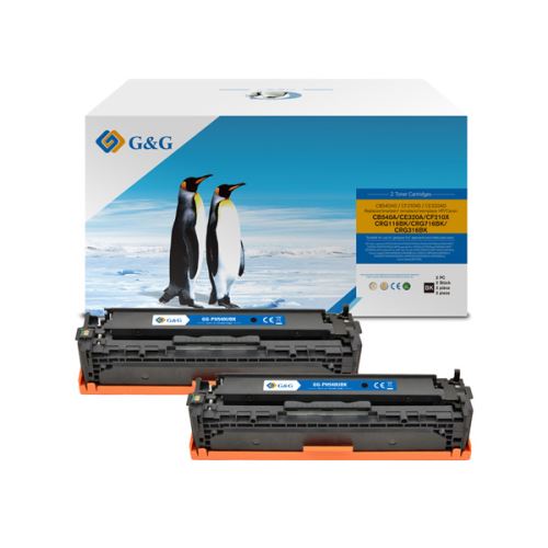 G&G kompatibilní toner s HP CB540A, CE320A, CF210X, CANON CRG116, CRG716, C, NT-PH540UBK,