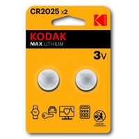 Baterie jednorázová lithiová, knoflíková, CR2025, 3V, Kodak, blistr, 2-pack, KOD-2025, kno Baterie jednorázová lithiová, knoflíková, CR2025, 3V, Kodak, blistr, 2-pack, KOD-2025, kno