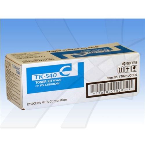 KYOCERA originální toner TK540C, 0T2HLCEU, cyan, 4000str.